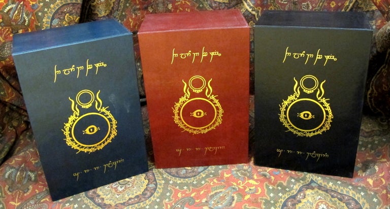 Item #1474 Custom Leather Slipcase for The Lord of the Rings, UK and US 1st or 2nd Editons, J. R. R. Tolkien.