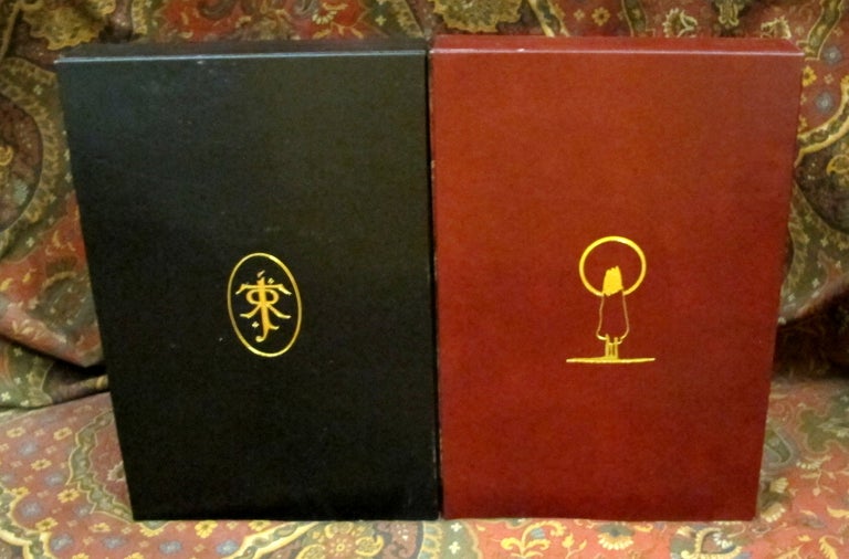 Item #1606 Custom Leather Slipcase for The Story of Kullervo, 1st Editons, Full Leather and Felt Lined. J. R. R. Tolkien.