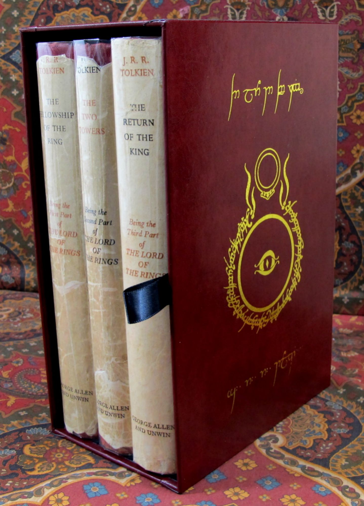 The Lord of the Rings, 1st UK Edition, 1st with Original Dustjackets., And Custom Leather | J. R. R. Tolkien | 1st Hobbits, Lord of the Rings