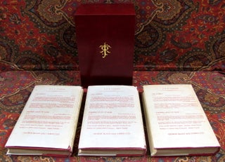 The Lord of the Rings, 1st UK Edition, 1st Impressions with Original Dustjackets., And Custom Leather Slipcase.