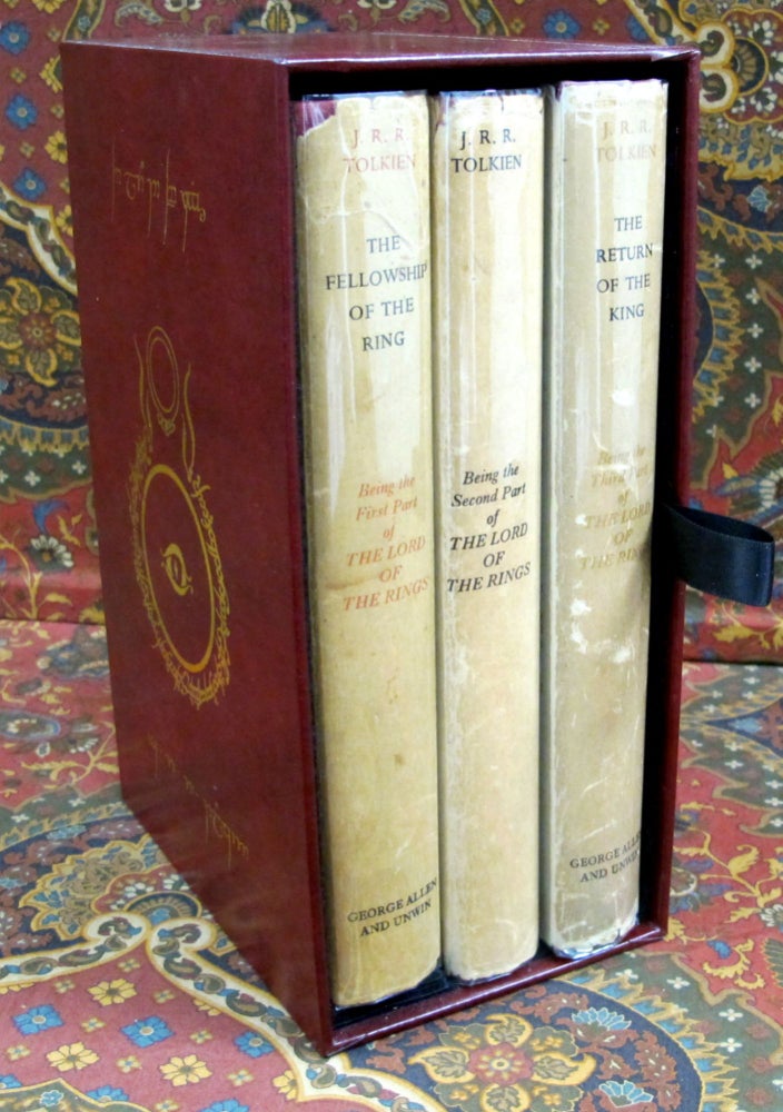 Item #2439 The Lord of the Rings, UK First Edition, Early Impressions, in Custom Leather...
