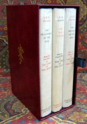 The Lord of the Rings, 1st UK Edition with Original Dustjackets and Custom Red Leather Slipcase