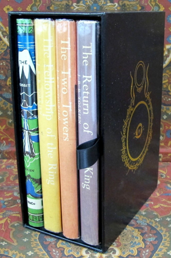 Item #2549 The Hobbit and The Lord of the Rings, Pirated Edition in Custom Leather Slipcase. J....