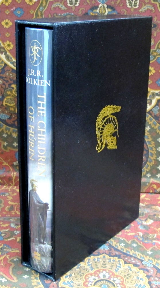 Item #2552 The Children of Hurin - UK 1st Edition, 1st Impression with Custom Leather Slipcase....