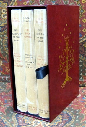 The Lord of the Rings, UK 1st Edition Later Impressions in Custom Red Leather Slipcase. J. R. R. Tolkien.