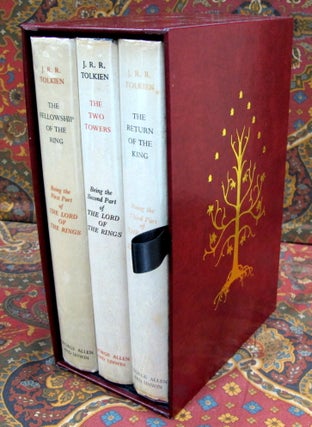The Lord of the Rings, 1st UK Edition with Dustjackets and Custom Leather Slipcase. J. R. R. Tolkien.