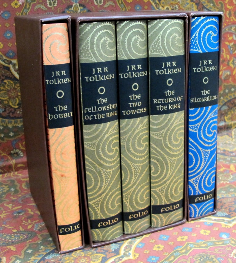 Item #2613 The Hobbit, The Lord of the Rings, and The Silmarillion, all 1st impressions Folio...