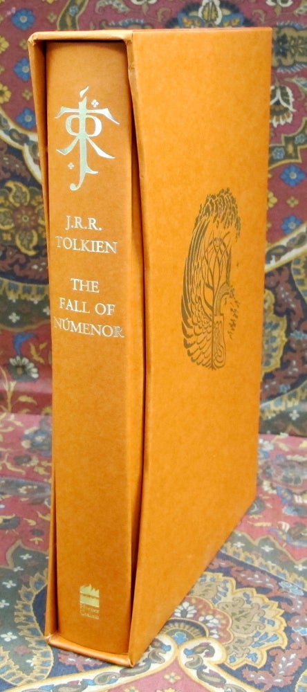 Item #2656 The Fall of Numenor, UK De Luxe Edition, 1st Impression in Publishers Slipcase. J. R....