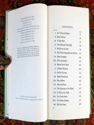 The Hobbit, or There and Back Again, 2nd UK Edition 1959 11th Impression in Original Near Fine Dustjacket.
