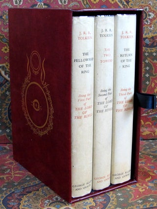 The Lord of the Rings, UK 1st Edition Later Impressions in Custom Red Leather Slipcase