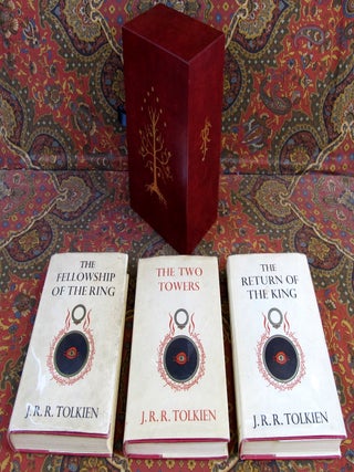 The Lord of the Rings, UK 1st Edition Later Impressions in Custom Red Leather Slipcase