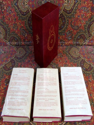 The Lord of the Rings, UK 1st Edition Later Impressions in Custom Red Leather Slipcase