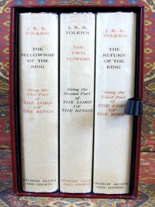 The Lord of the Rings, UK 1st Edition Later Impressions in Custom Red Leather Slipcase
