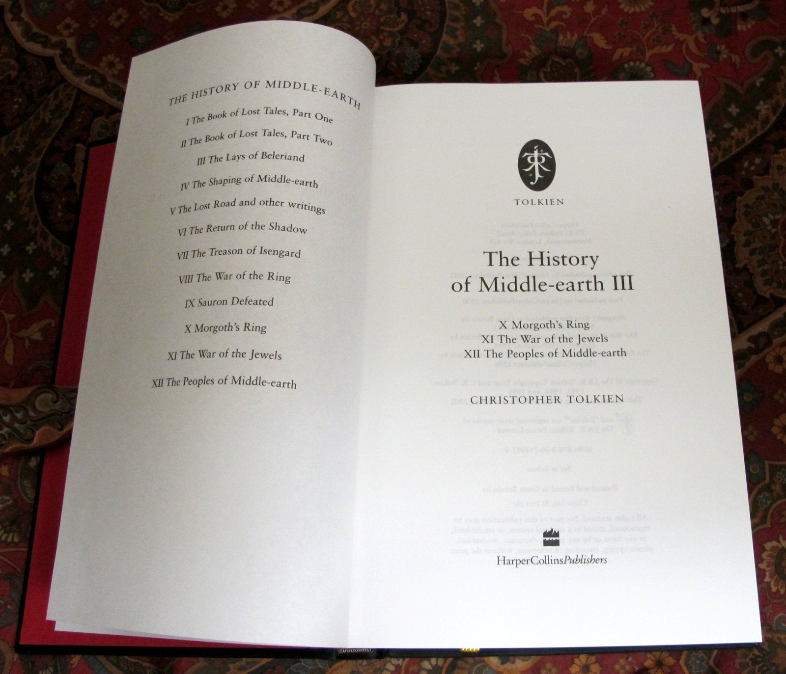 The Complete History of Middleearth Box Set Three Volumes Comprising