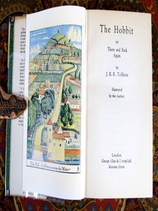 The Hobbit, or There and Back Again, 1955 UK 7th Impression in 7th Impression Dustjacket, with Custom Morocco Slipcase