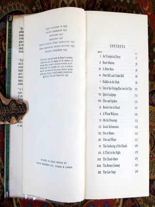 The Hobbit, or There and Back Again, 1955 UK 7th Impression in 7th Impression Dustjacket, with Custom Morocco Slipcase