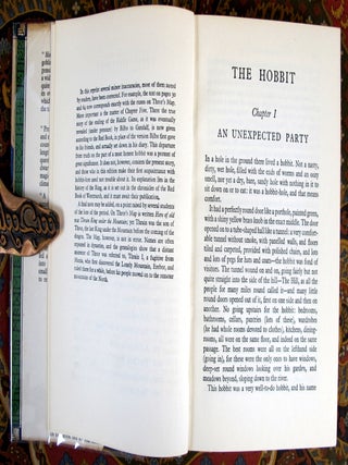 The Hobbit, or There and Back Again, 1955 UK 7th Impression in 7th Impression Dustjacket, with Custom Morocco Slipcase