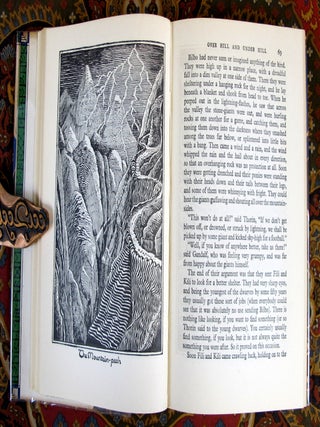 The Hobbit, or There and Back Again, 1955 UK 7th Impression in 7th Impression Dustjacket, with Custom Morocco Slipcase