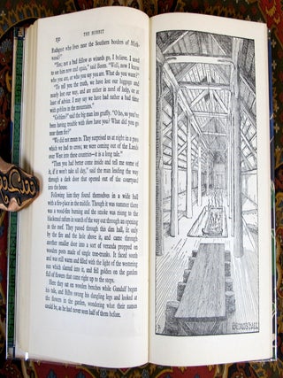 The Hobbit, or There and Back Again, 1955 UK 7th Impression in 7th Impression Dustjacket, with Custom Morocco Slipcase
