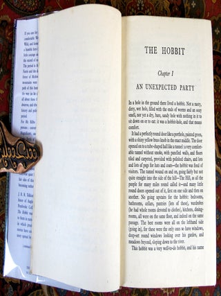 The Hobbit, or There and Back Again, 1946 1st Edition in Custom Morocco Slipcase