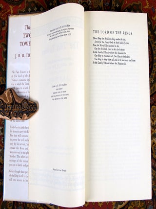 The Lord of the Rings, 1st US Edition, Early Printngs with Dustjackets, Variant Cloth, and Custom Leather Slipcase.