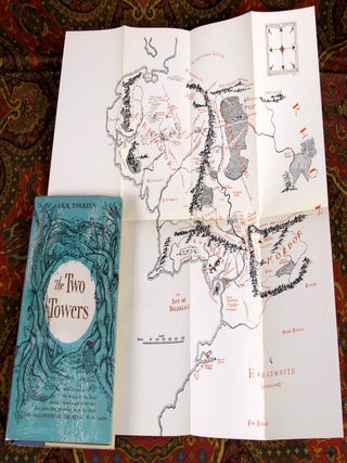 The Lord of the Rings, 1st US Edition, Early Printngs with Dustjackets, Variant Cloth, and Custom Leather Slipcase.