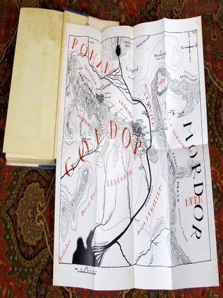 The Lord of the Rings, 1st US Edition, Early Printngs with Dustjackets, Variant Cloth, and Custom Leather Slipcase.