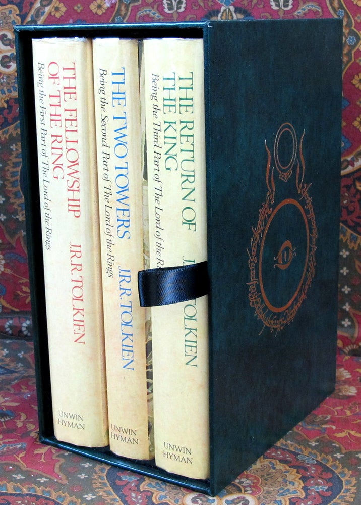 Item #2833 The Lord of the Rings, 1987 2nd UK Edition in Custom Leather Slipcase. J. R R. Tolkien