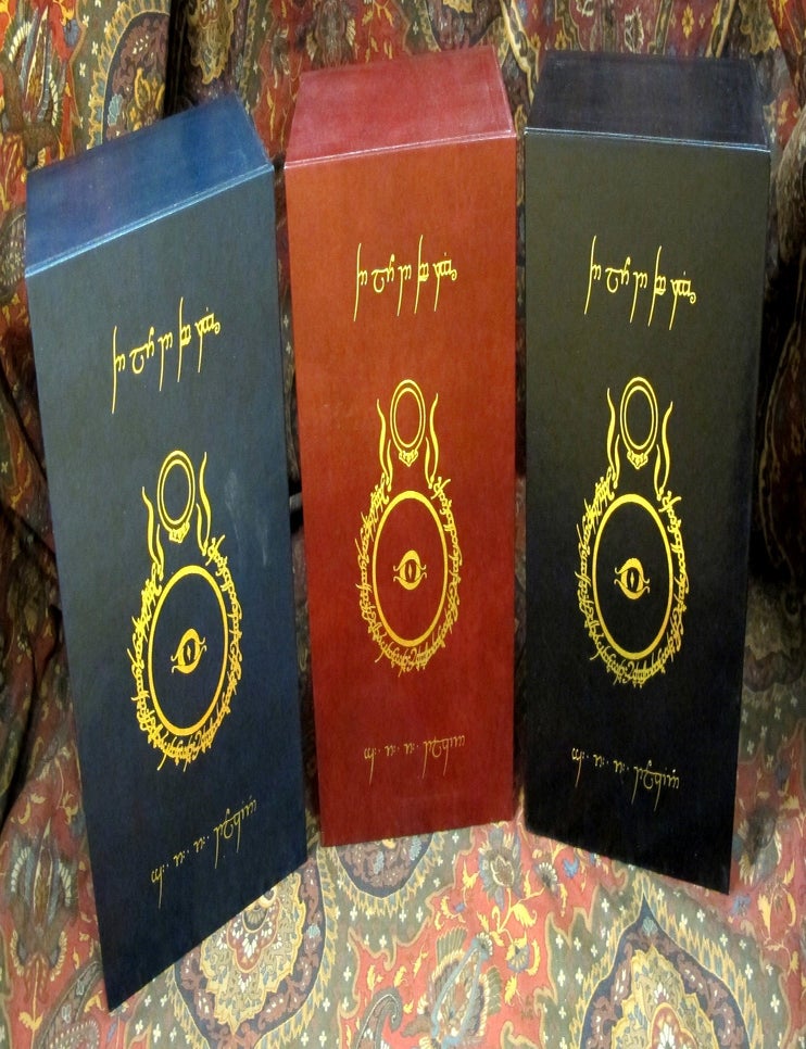 Item #1474 Custom Leather Slipcase for The Lord of the Rings, UK and US 1st or 2nd Editons, J. R...