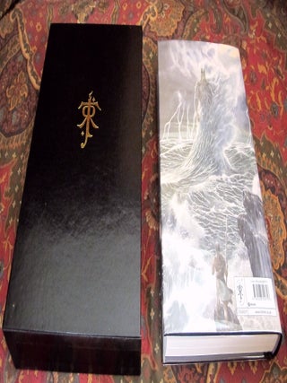 Custom Leather Slipcase for The Children of Hurin, The Silmarillion, Unfinished Tales, Beren and Luthien, and The Fall of Gondor, UK and US Editons, Full Leather