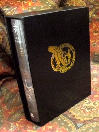 Custom Leather Slipcase for The Children of Hurin, The Silmarillion, Unfinished Tales, Beren and Luthien, and The Fall of Gondor, UK and US Editons, Full Leather