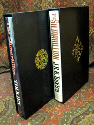 Custom Leather Slipcase for The Children of Hurin, The Silmarillion, Unfinished Tales, Beren and Luthien, and The Fall of Gondor, UK and US Editons, Full Leather