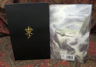 Custom Leather Slipcase for The Children of Hurin, The Silmarillion, Unfinished Tales, Beren and Luthien, and The Fall of Gondor, UK and US Editons, Full Leather