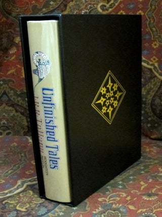 Custom Leather Slipcase for The Children of Hurin, The Silmarillion, Unfinished Tales, Beren and Luthien, and The Fall of Gondor, UK and US Editons, Full Leather