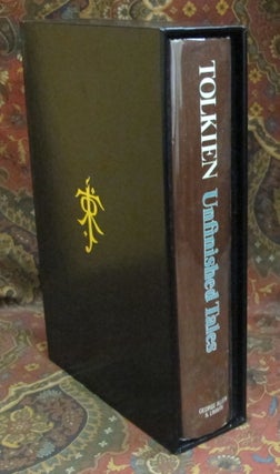 Custom Leather Slipcase for The Children of Hurin, The Silmarillion, Unfinished Tales, Beren and Luthien, and The Fall of Gondor, UK and US Editons, Full Leather