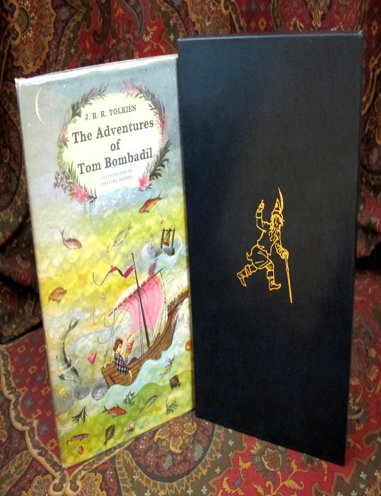 Item #1481 Custom Leather Slipcase for The Adventures of Tom Bombadil or Farmer Giles of Ham, UK...