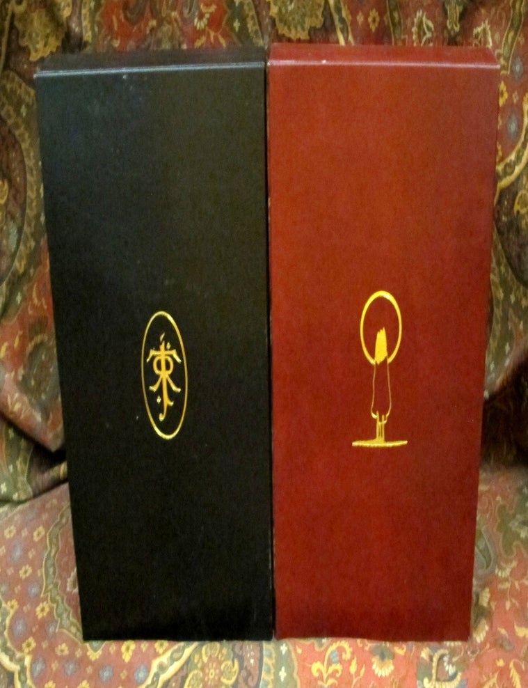 Item #1606 Custom Leather Slipcase for The Story of Kullervo, 1st Editons, Full Leather and Felt...