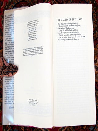 The Lord of the Rings, UK 1st Edition Later Impressions in Custom Red Leather Slipcase