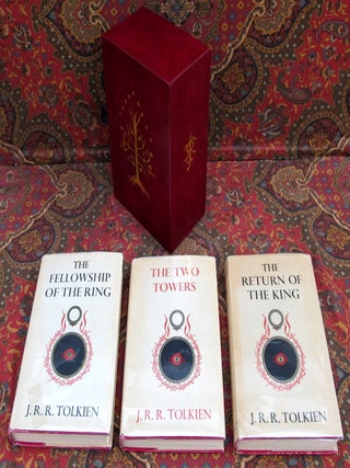 The Lord of the Rings, UK 1st Edition Later Impressions in Custom Red Leather Slipcase