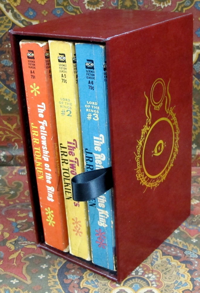 Item #2630 The Lord of the Rings, Ace Pirated Edition from 1965, in Custom Leather Slipcase. J. R. R. Tolkien.